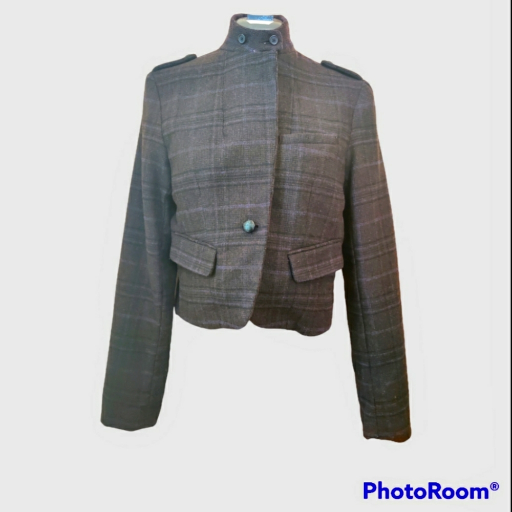 American Eagle Wool Blend Waist Jacket